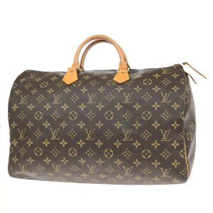 LOUIS VUITTON Speedy 40 Travel Hand Bag Monogram Leather Brown M41522 13ED697